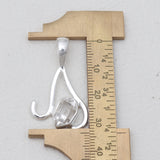 925 Silver Raw Herkimer Quartz Pendants