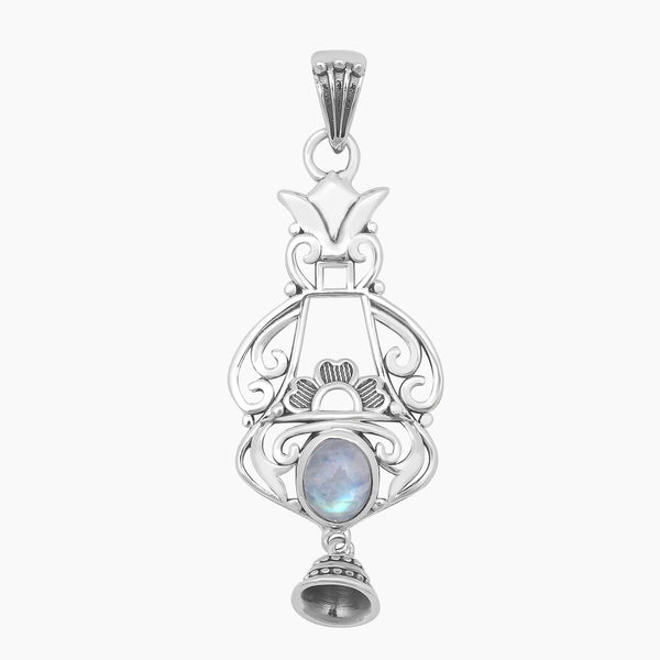 Rainbow Moonstone Silver Pendants