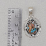 925 Silver Turquoise Spiny Oyster Pendants