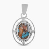 925 Silver Turquoise Spiny Oyster Pendants