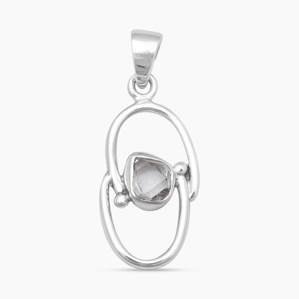 925 Silver Herkimer Quartz Pendants