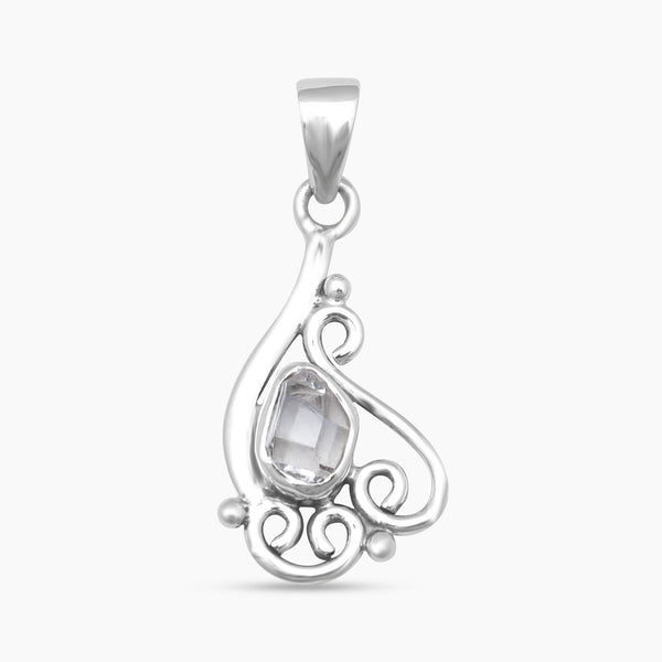 925 Silver Herkimer Quartz Pendants