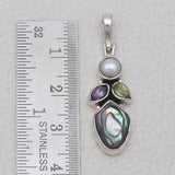 925 Silver Abalone Shell Pendants