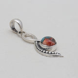 Turquoise Spiny Oyster Silver Pendants