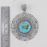 Boulder Turquoise Silver Pendants