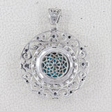 Boulder Turquoise Silver Pendants