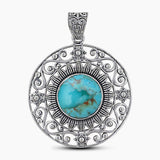Boulder Turquoise Silver Pendants
