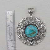 Boulder Turquoise Silver Pendants