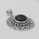 925 Sterling Silver Tiger Eye Pendants