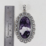 925 Sterling Silver Amethyst Lace Pendants