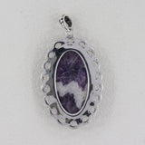 925 Sterling Silver Amethyst Lace Pendants