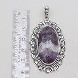 925 Sterling Silver Amethyst Lace Pendants