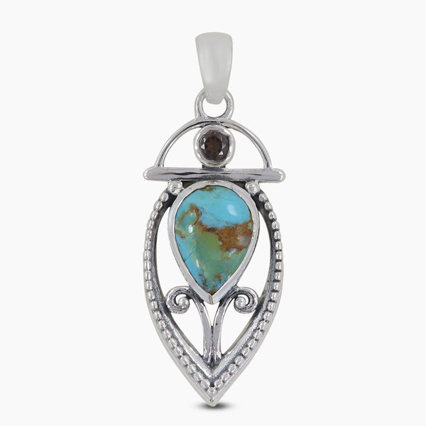 925 Sterling Silver Boulder Turquoise Pendants