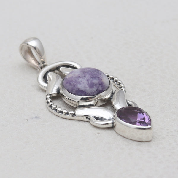 925 Sterling Silver Morado Opal Pendants