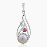 Natural Pearl Silver Duck Pendants