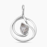 925 Silver Herkimer Quartz Pendants