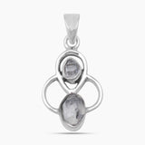 925 Silver Herkimer Quartz Pendant