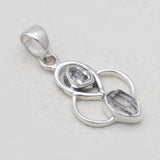 925 Silver Herkimer Quartz Pendant