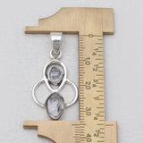 925 Silver Herkimer Quartz Pendant