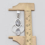 925 Silver Herkimer Quartz Pendant