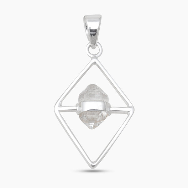 925 Silver Herkimer Quartz Pendants
