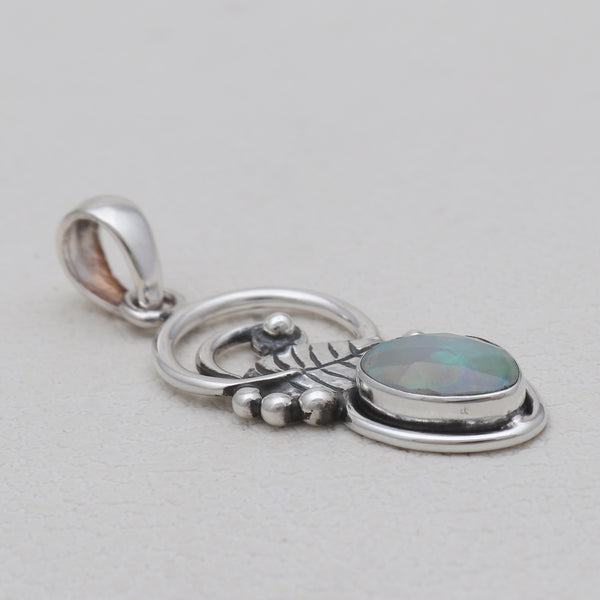 925 Sterling Silver Ethiopian Opal Pendants