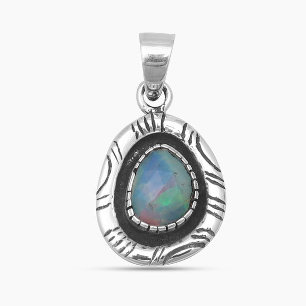 925 Sterling Silver Ethiopian Opal Pendants