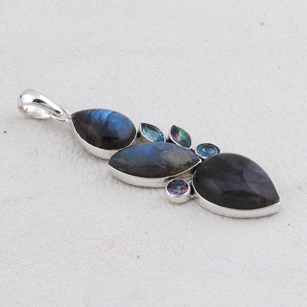 925 Sterling Silver Labradorite Pendants