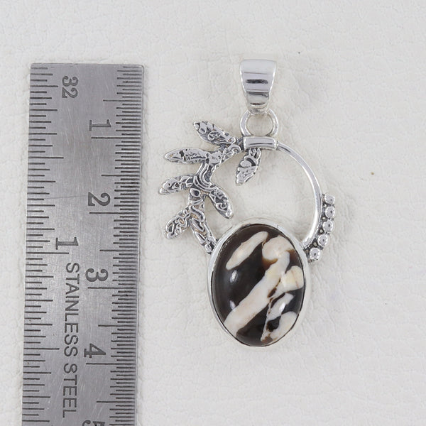 Peanut Wood Jasper Silver Pendants