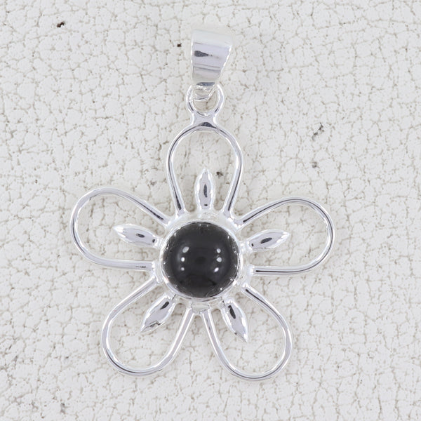 925 Sterling Silver Black Star Pendants