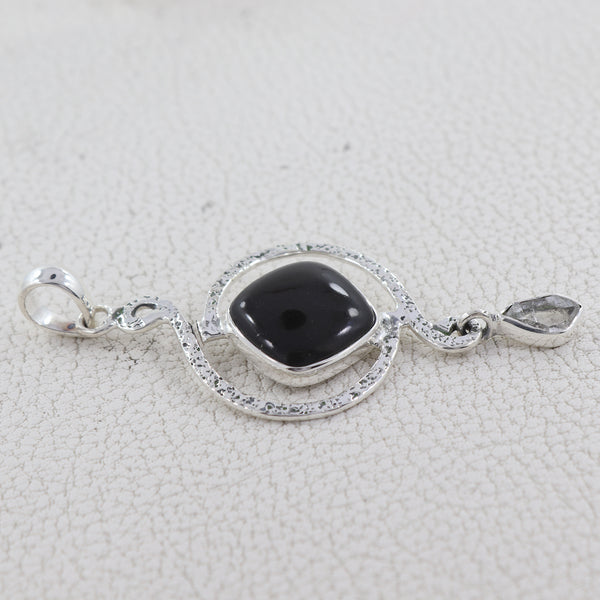 925 Silver Black Onyx Pendants