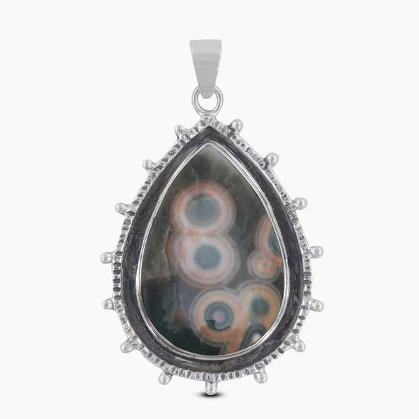 Ocean Jasper Silver Pendants