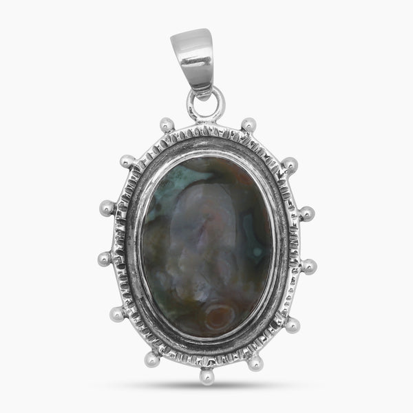 Ocean Jasper Silver Pendants