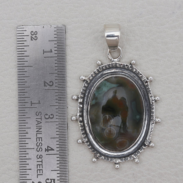 Ocean Jasper Silver Pendants
