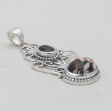 Peanut Wood Jasper Silver Pendants