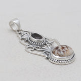 Peanut Wood Jasper Silver Pendants
