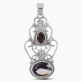 Peanut Wood Jasper Silver Pendants