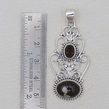 Peanut Wood Jasper Silver Pendants