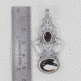 Peanut Wood Jasper Silver Pendants