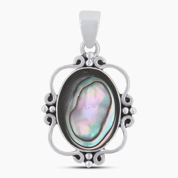 925 Sterling Silver Abalone Shell Pendants