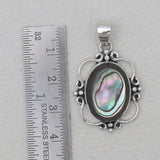 925 Sterling Silver Abalone Shell Pendants