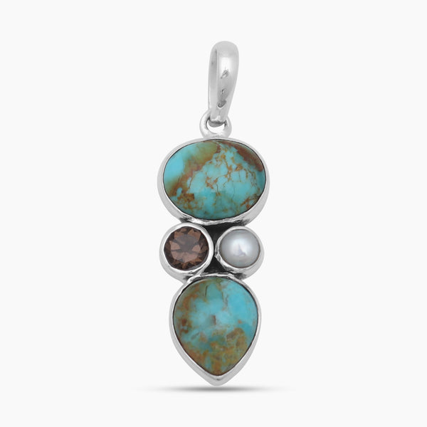 925 Sterling Silver Boulder Turquoise Pendants