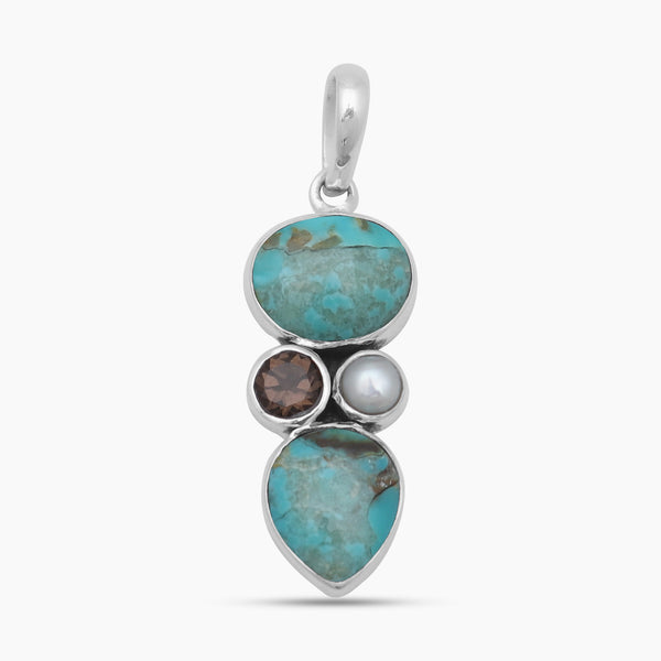 925 Sterling Silver Boulder Turquoise Pendants