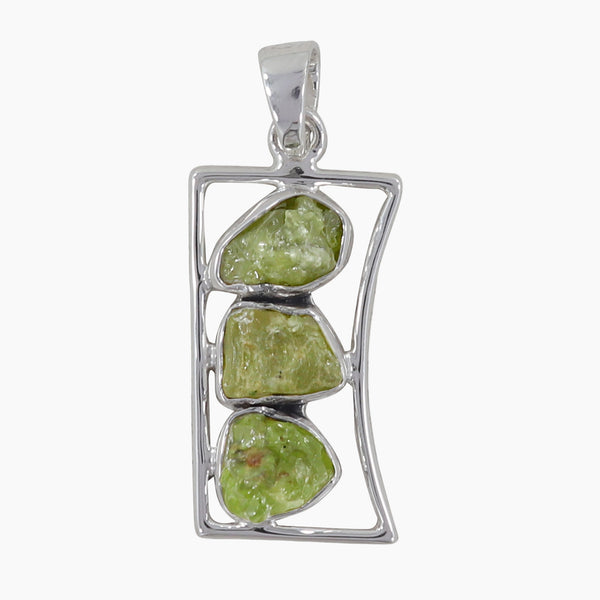 925 Sterling Silver Peridot Pendants