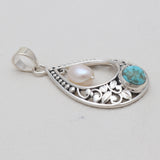 925 Silver Mexican Turquoise Pendants