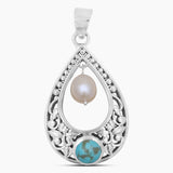 925 Silver Mexican Turquoise Pendants