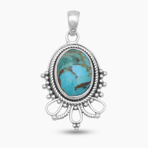 925 Sterling Silver Boulder Turquoise Pendants
