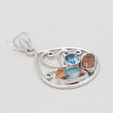 Turquoise Spiny Oyster Silver Pendants