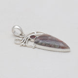 925 Sterling Silver Crazy Lace Agate Pendants