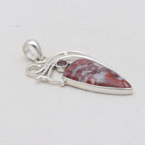 925 Sterling Silver Crazy Lace Agate Pendants